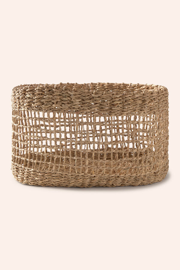 Calma House Handgefertigter Seegraskorb aus Hanoi Nude