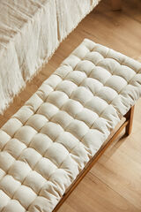 Womensecret Gavema washable beige cotton bench cushion Bež
