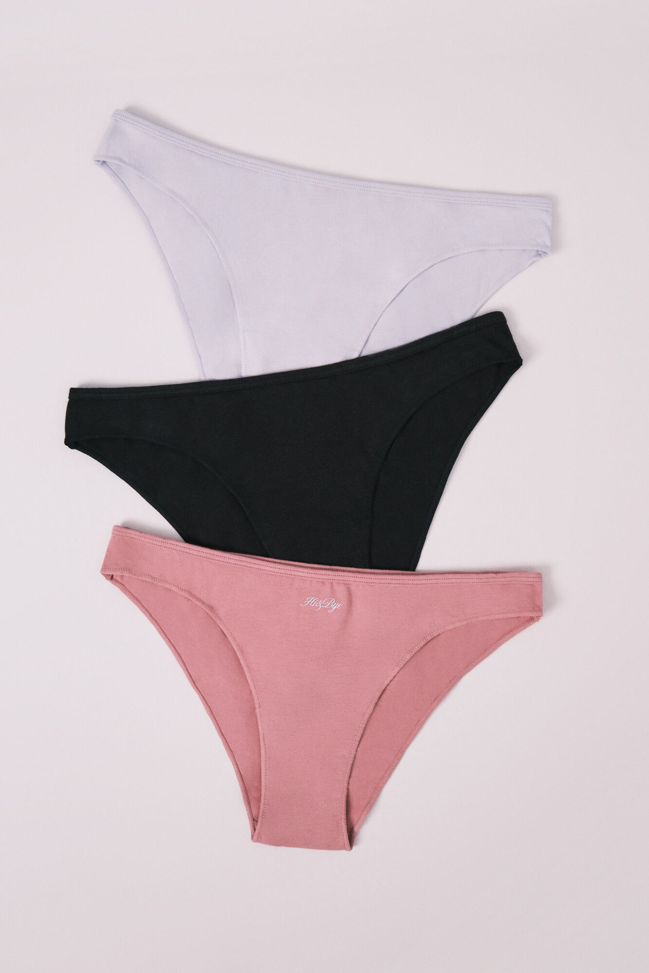 HI&BYE Blue 3-pack classic U-cut panties
