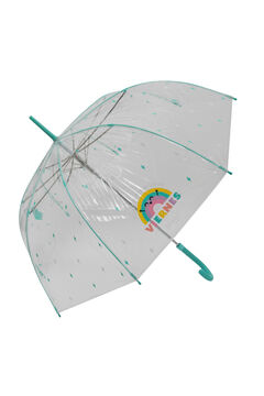 Womensecret Paraguas grande transparente estampado