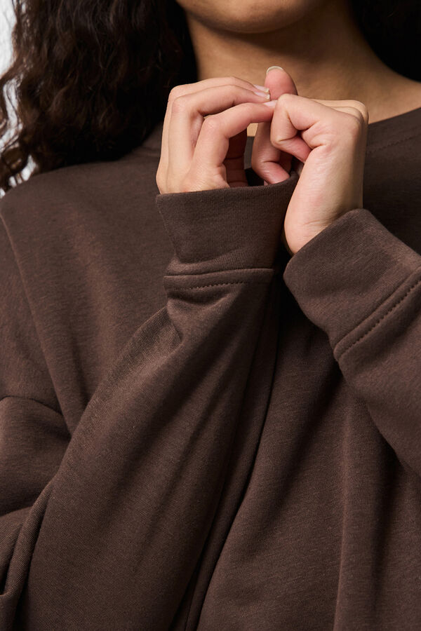 Pieces Basic sweatshirt nude
