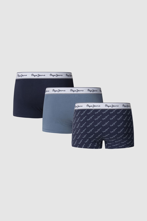 Pepe Jeans Pack of 3 straight cut boxers  blue