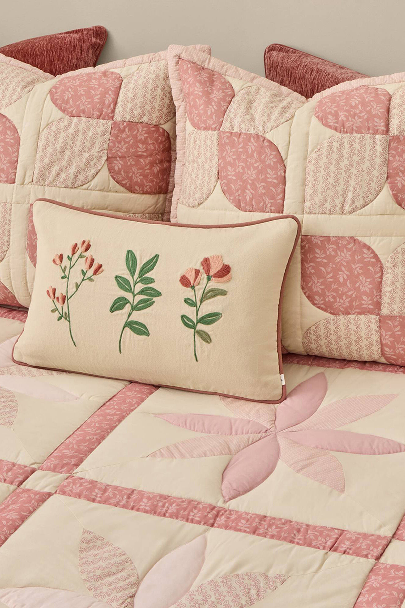 Textura Traditionelle Patchworkdecke