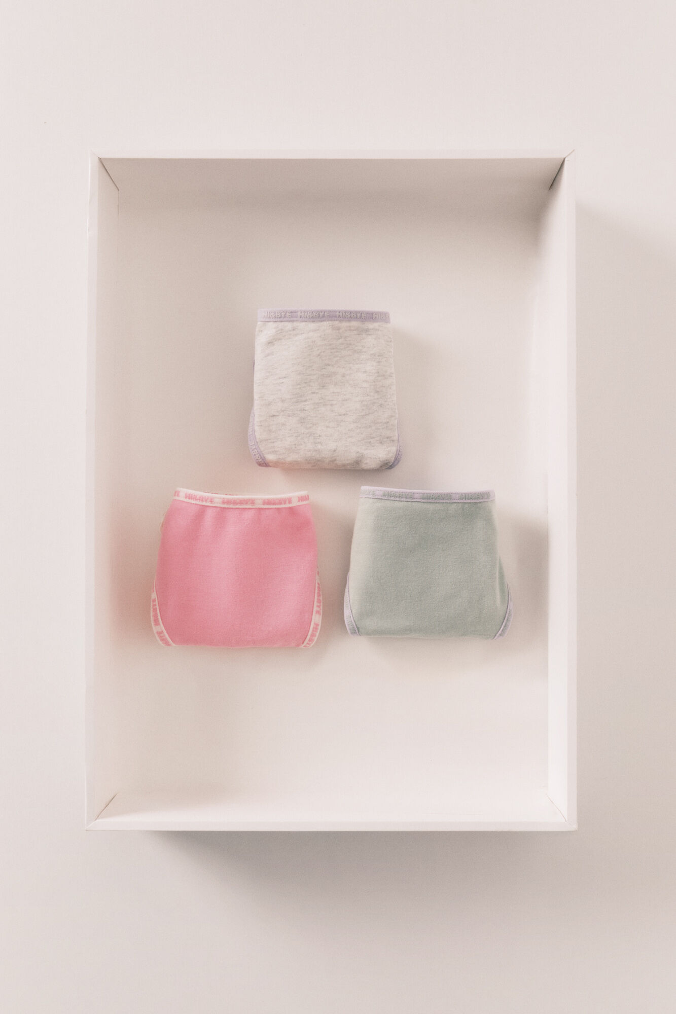 HI&BYE Green, pink and dark pink 3-pack thongs