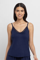 Dorina Camiseta lencera Aurora azul