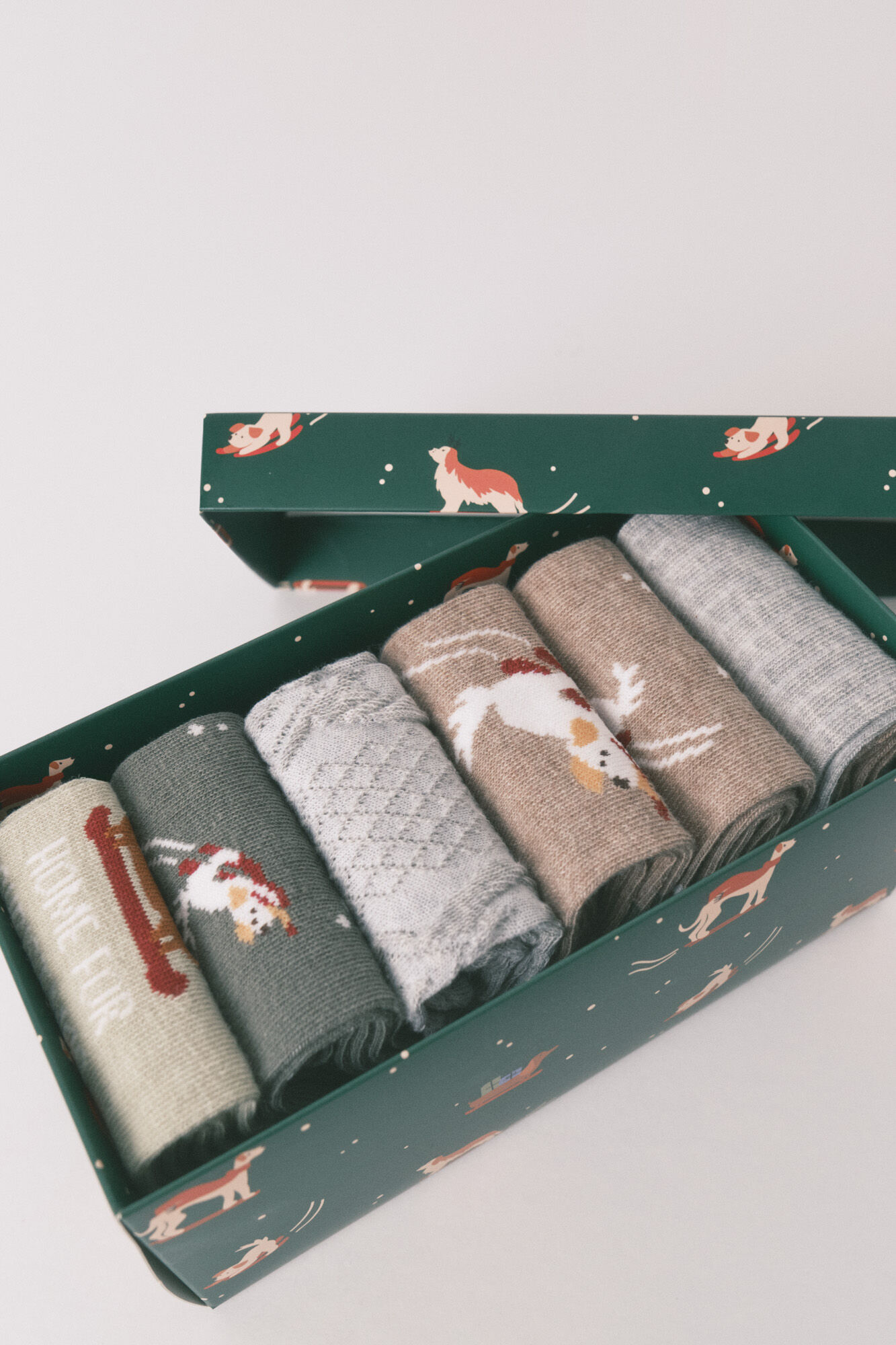 Women'secret Pack of 6 long cotton dog socks 