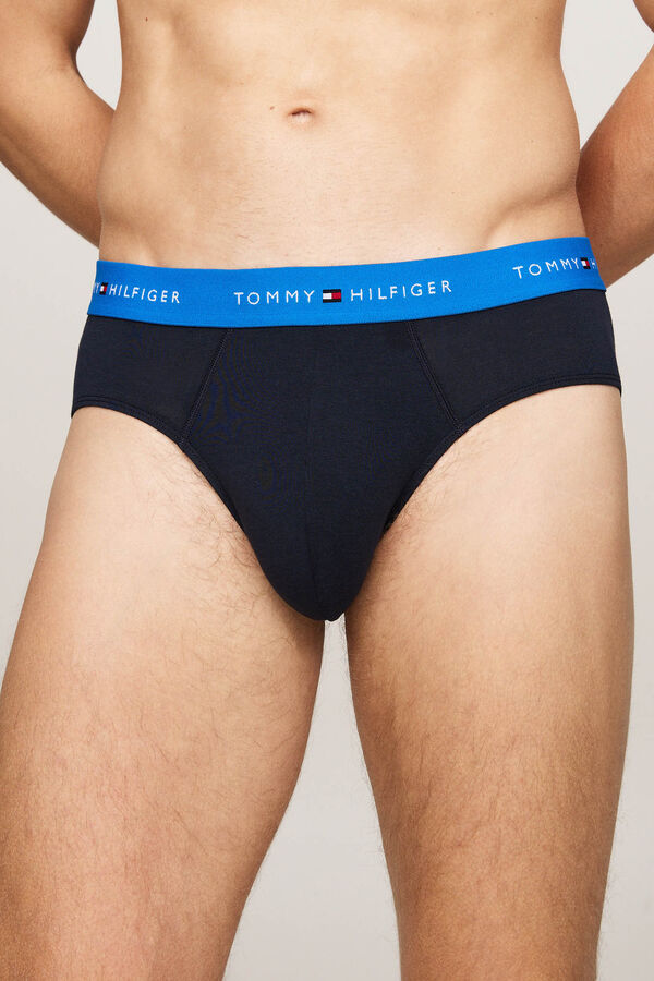 Tommy Jeans Pack de 3 slips cinturilla colores azul