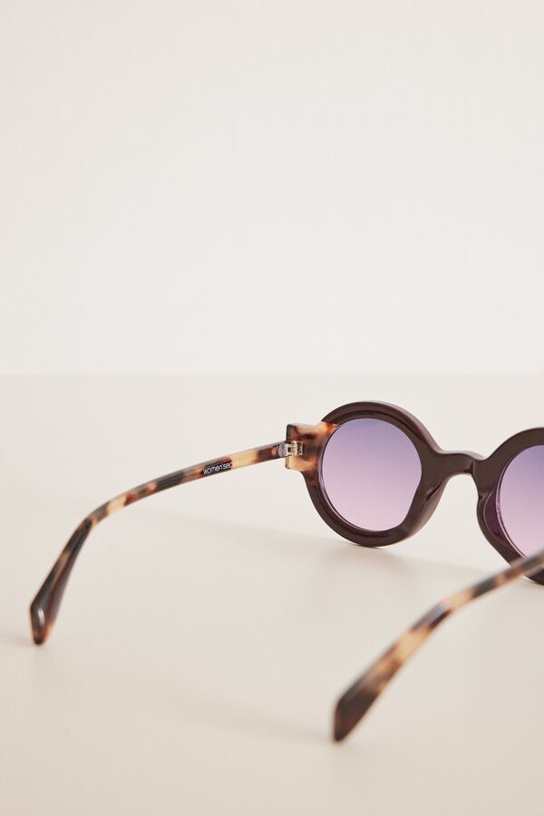 Womensecret Tortoiseshell sunglasses with a tropical cover brown