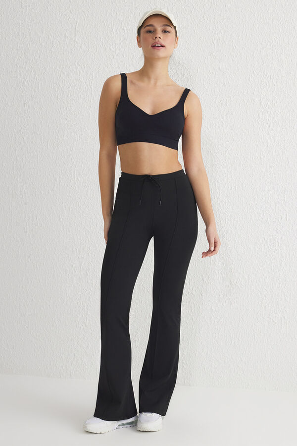 Trendyol Cal&ccedil;a de fato de treino preto
