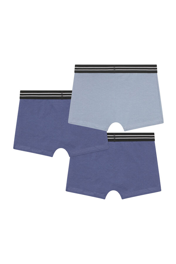 DIM Pacote com 3 boxers de algod&atilde;o para menino estampado
