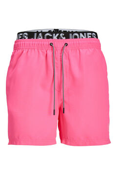 Womensecret Men's short swim shorts with elastic trim  pink