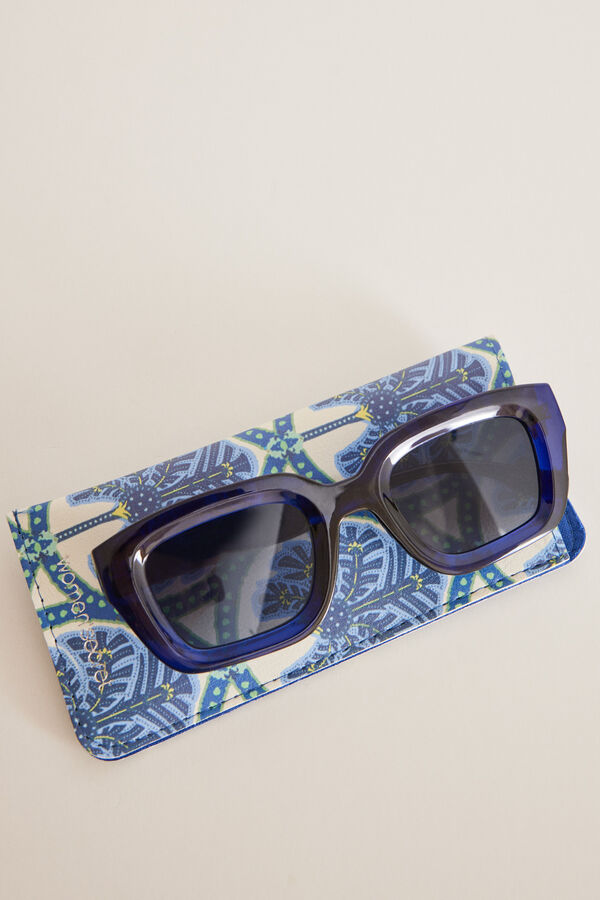 Womensecret Aktuelles Etui für blaue Sonnenbrillen Blau