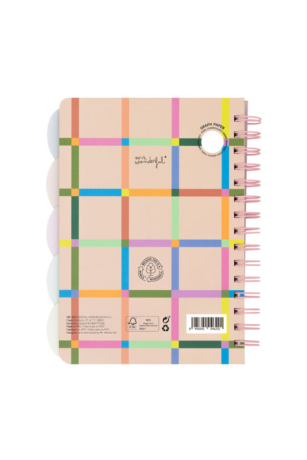 Mr. Wonderful A5 notebook with folding tabs partitions-Dreaming, creating, shining printed