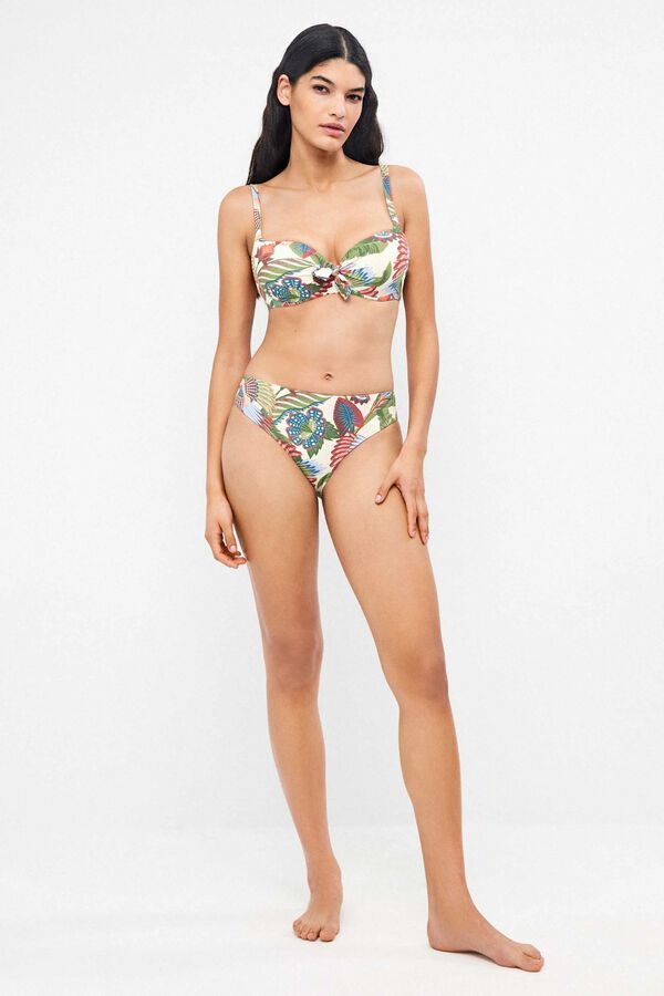 Gisela Braga bikini midi print tropical blanco