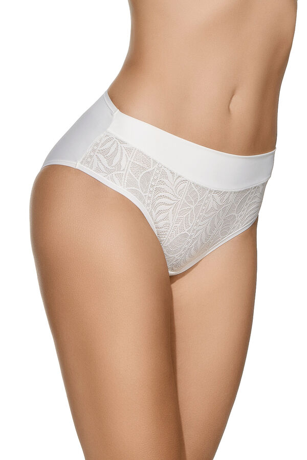 Selene Mara high-waisted front lace panty beige