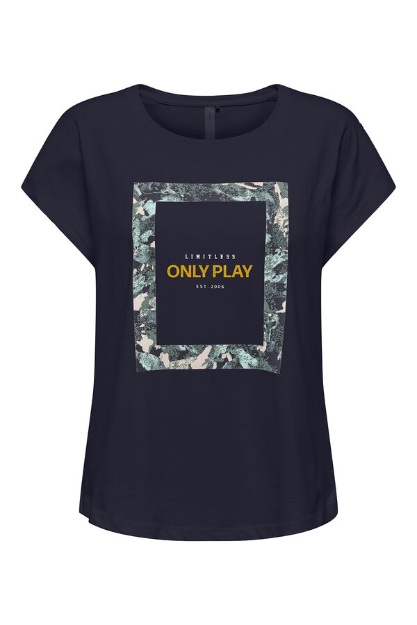 Only Play Camiseta algod&oacute;n org&aacute;nico manga corta. azul