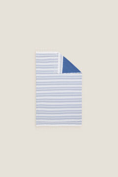 Womensecret Woven stripes terrycloth beach towel bleu