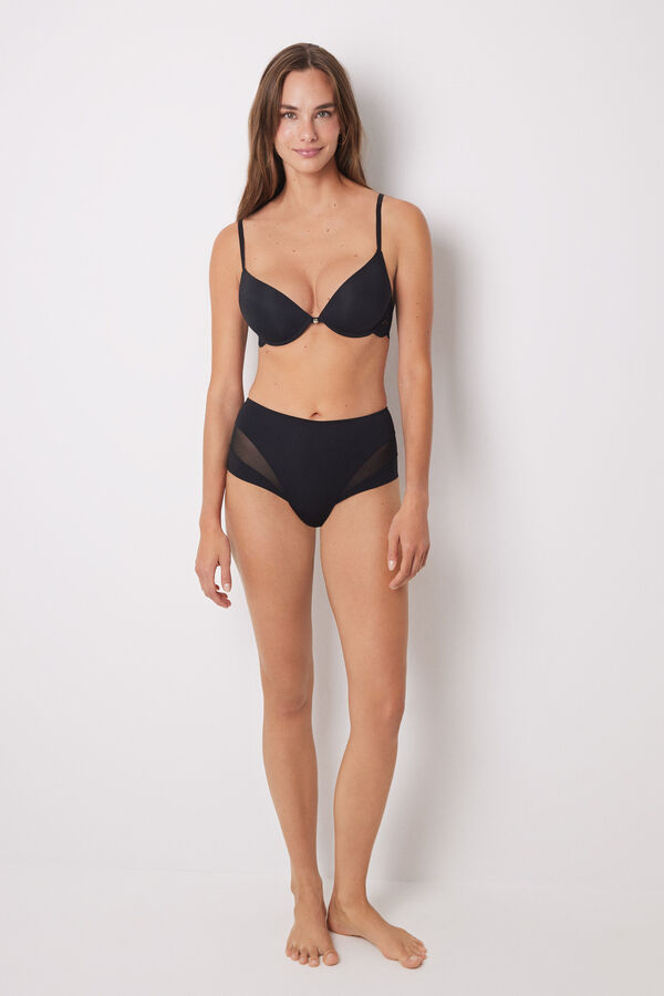 Womensecret LINDO Sutiã preto com efeito push up macio preto