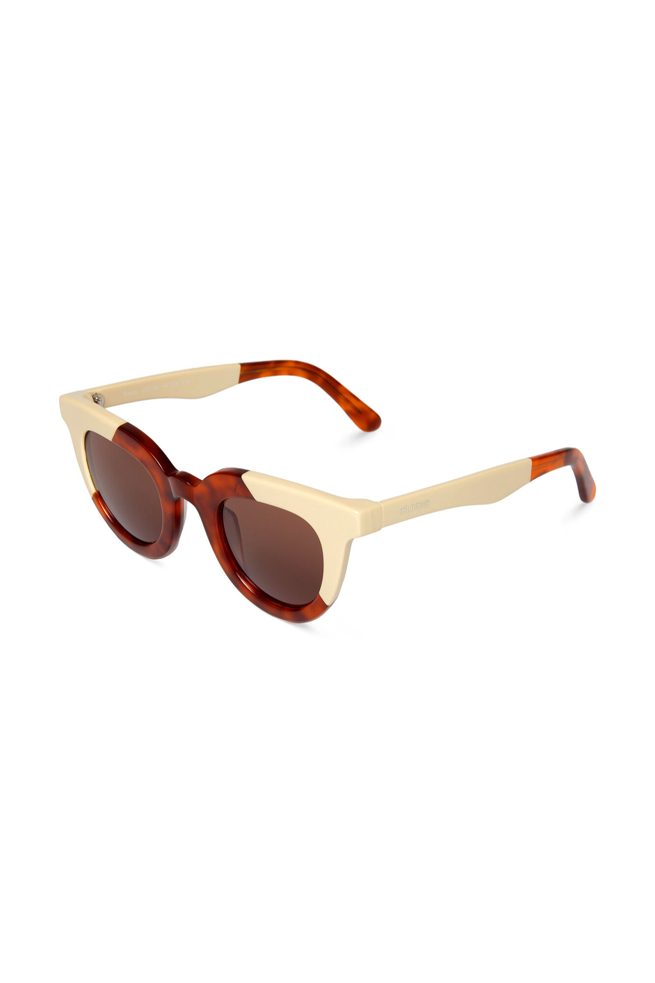 Mr. Boho Sonnenbrille Cream/Leo Tortoise Hayes