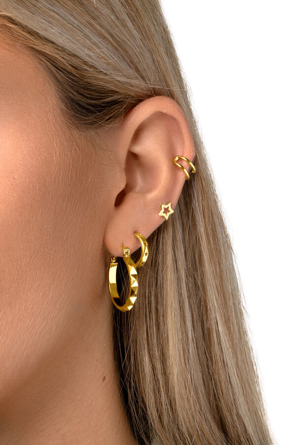 Womensecret Gold Star Shape Single Earring rávasalt mintás