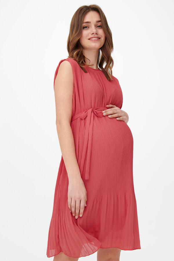 Womensecret Vestido maternity plisado pink