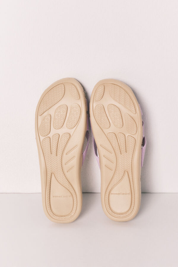 Women'secret SmileyWorld&reg; multi-strap sandals pink