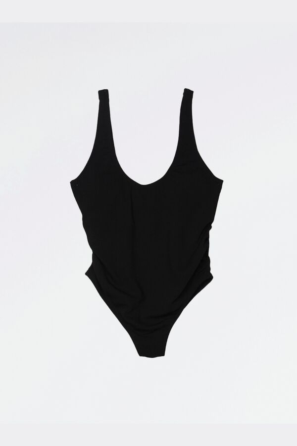 Ohma Textured maternity swimwear black