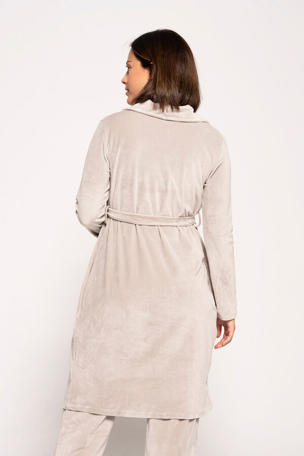 Womensecret Maternity velour robe grey