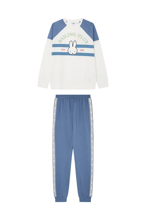 Womensecret Miffy-mintás pizsama, 100% pamutból bézs