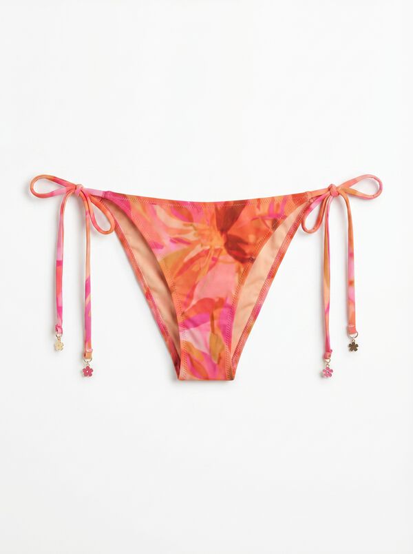 Women'secret Printed maxi floral mesh Brazilian bikini panty printed