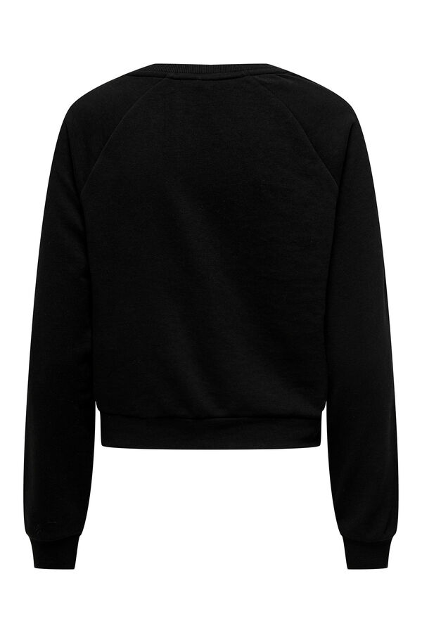 Womensecret Round neck sweatshirt noir