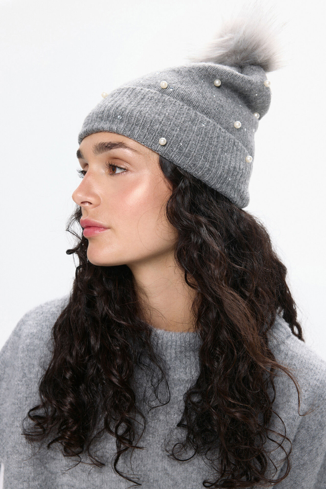 Pieces Gorro Perlas Dobladillo