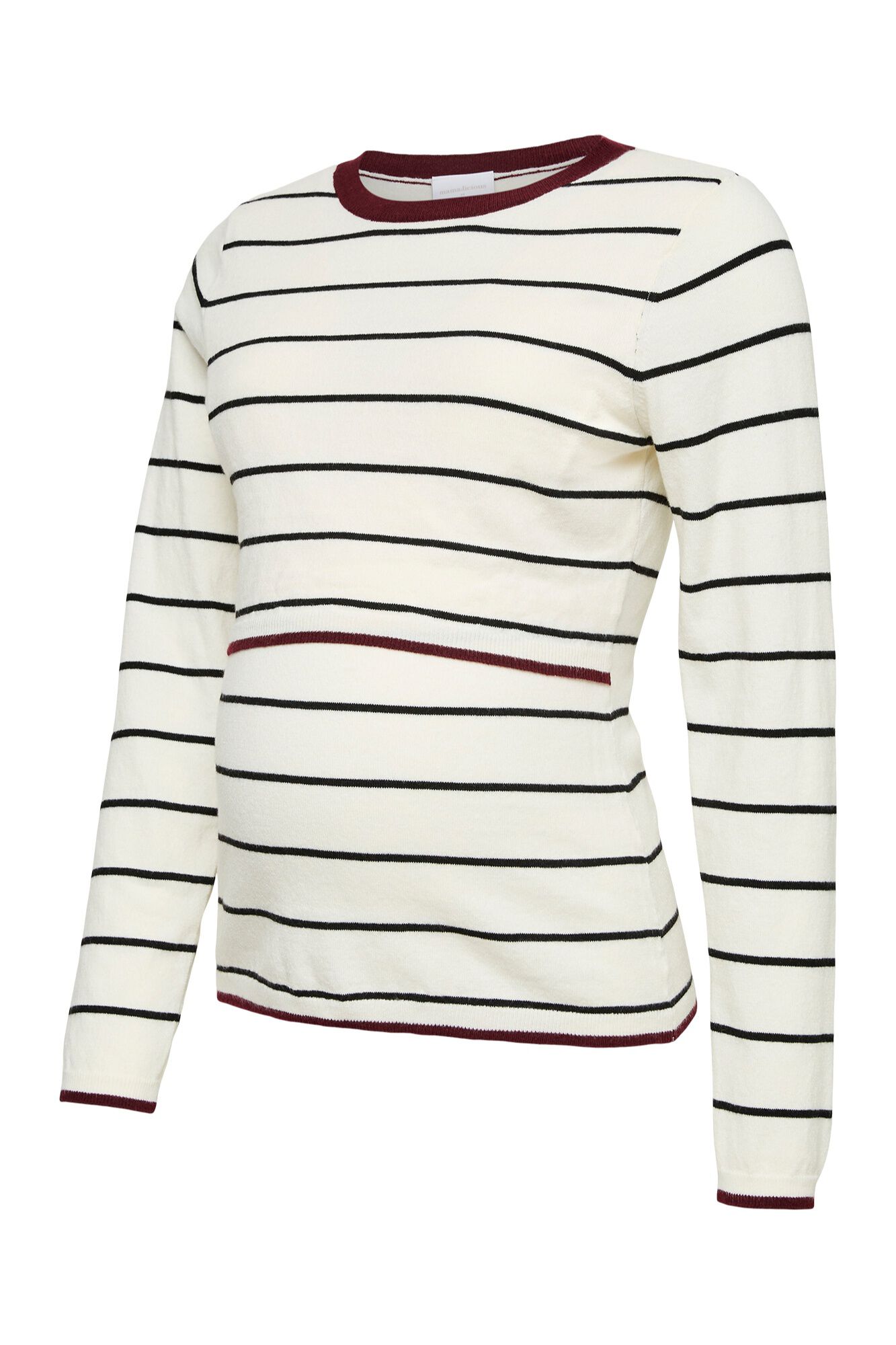 Mamalicious Maternity- und Still-Pullover im Marine-Stil