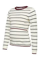 Mamalicious Maternity and breastfeeding sailor jumper brown