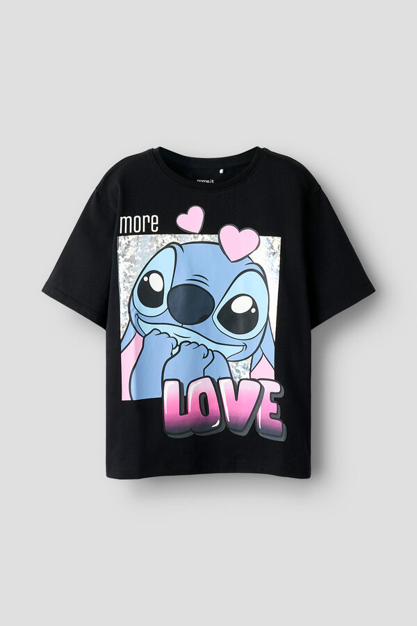 Name it Girls' Lilo & Stitch T-shirt black