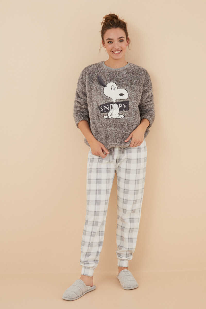 Pyjama polaire Snoopy blanc, Pyjamas et Homewear