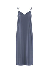 Pieces Robe longue &agrave; bretelles bleu