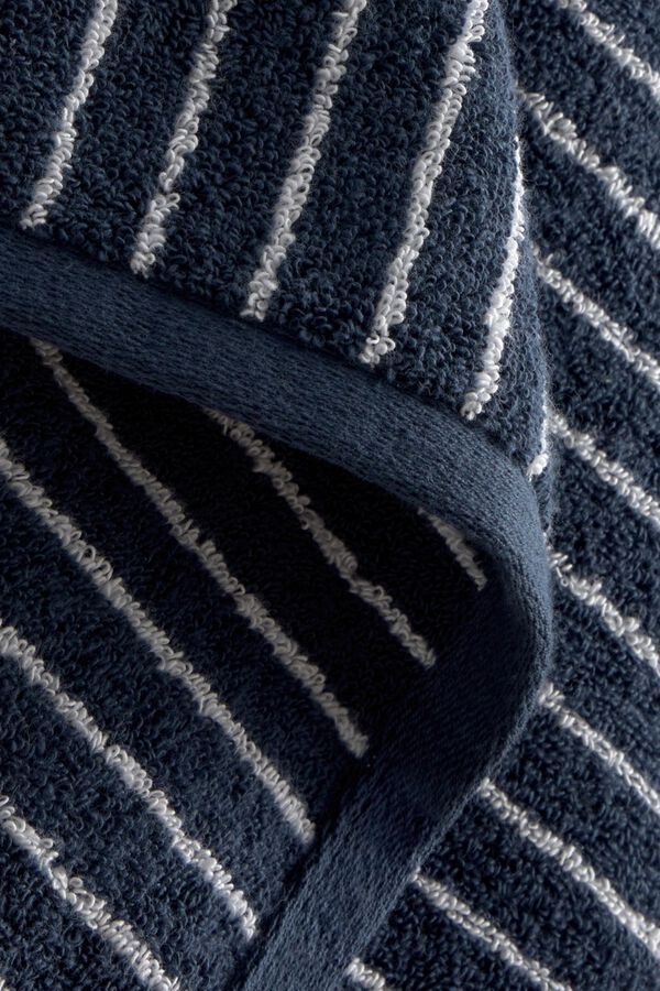 Textura Striped terry towel grey