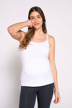 Womensecret T-shirt básica essencial de amamentação branco