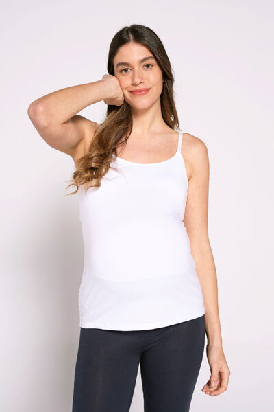 Womensecret Essential nursing T-shirt blanc
