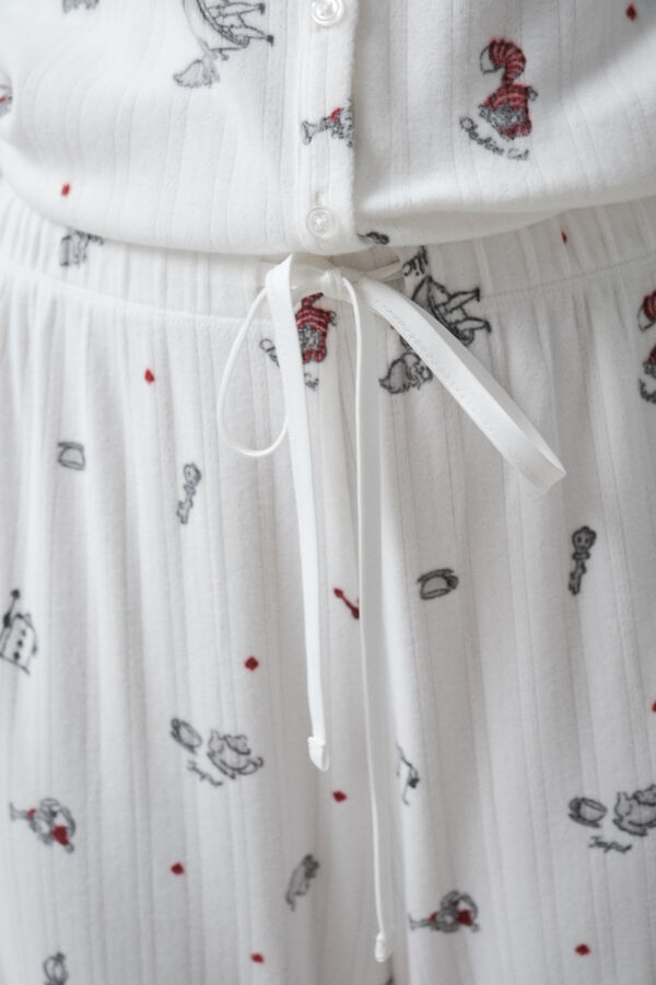 Women'secret Pyjama long Alice au Pays des Merveilles beige