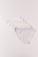 Women'secret Multicoloured printed cotton 7 classic panties pack printed