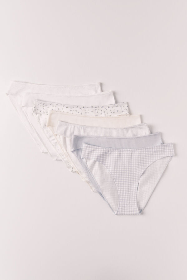 Women'secret Multicoloured printed cotton 7 classic panties pack printed