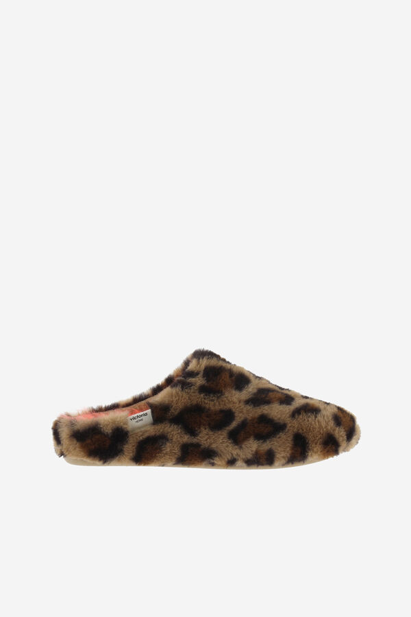 Victoria Animal print slippers Bež