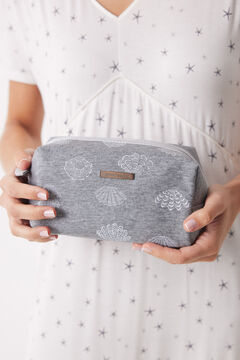 Womensecret Medium-sized grey make-up case with stars in the sea grey