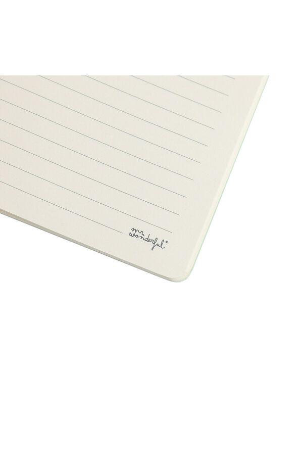 Mr. Wonderful A5 Notebook - Pink and Brown Striped printed