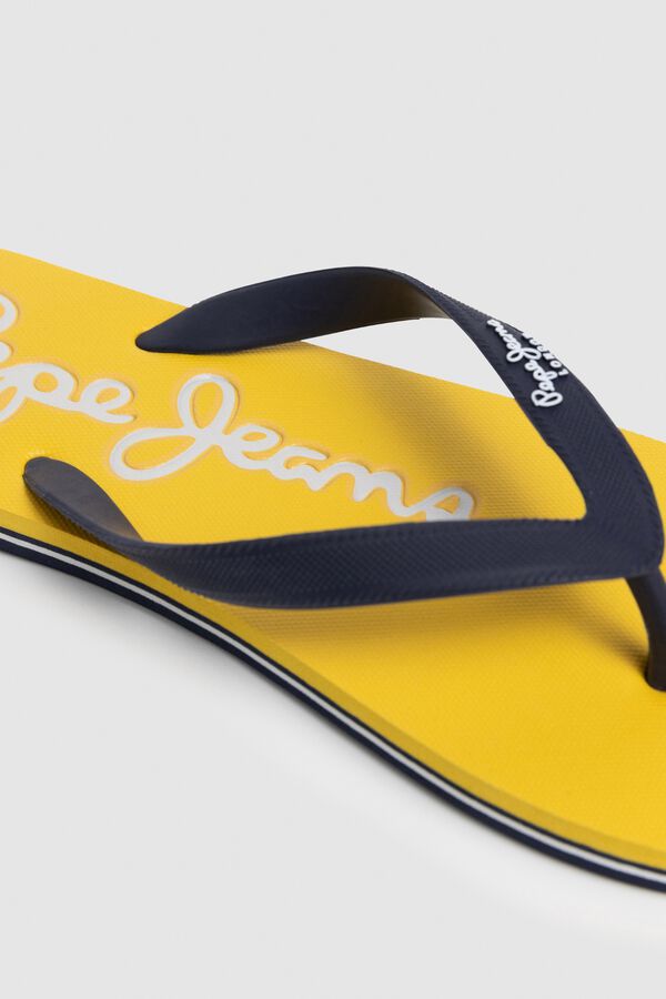 Pepe Jeans Bicolour striped sole sandals printed