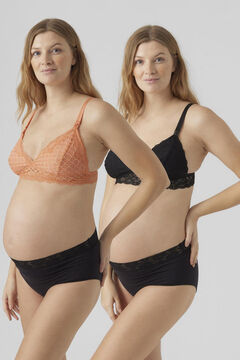 Womensecret Pack 2 soutiens maternity de encaixe preto