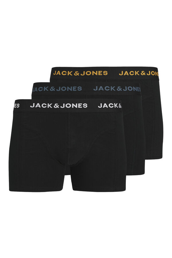 Jack & Jones Pack 3 boxers algod&oacute;n negro