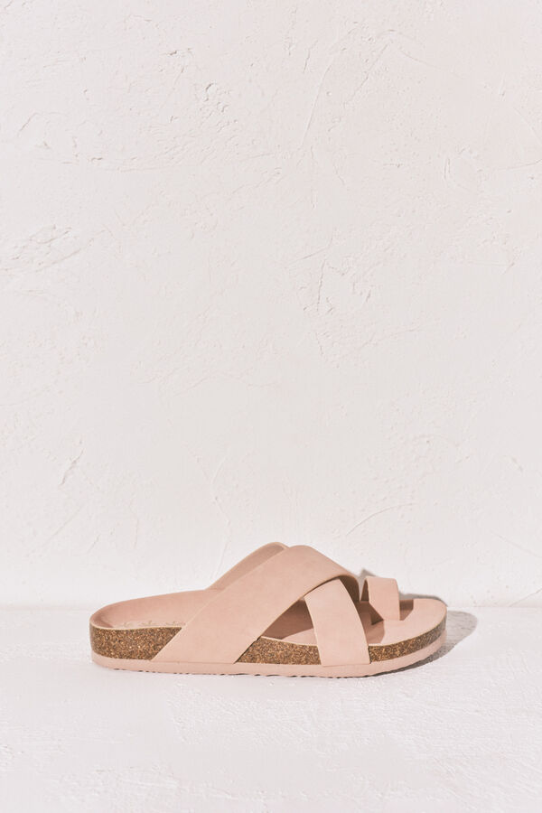 Women'secret Sand&aacute;lia bio de tiras cruzadas rosa rosa